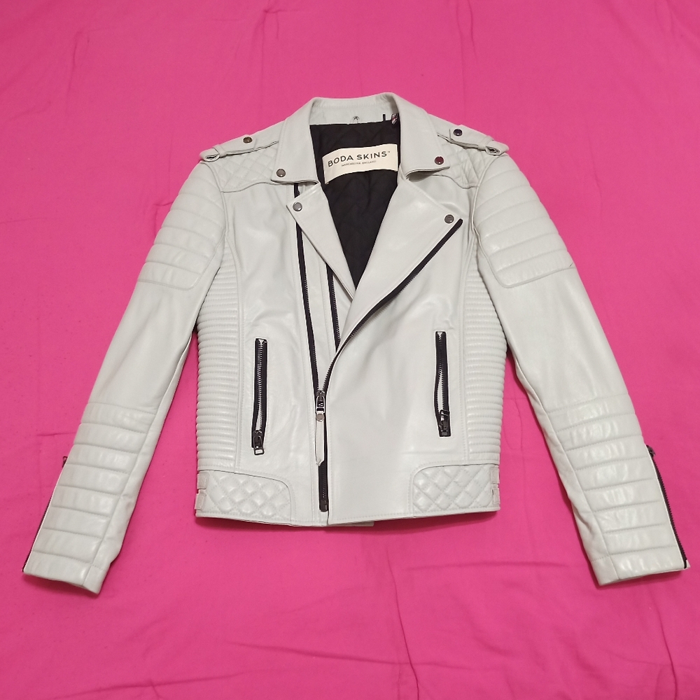🇬🇧Boda Skins Genuine Kay Michael's leather jacket🐑